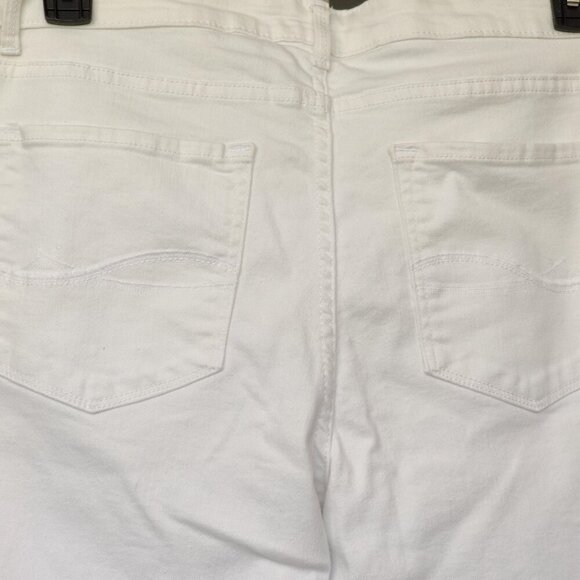 LEE WOMEN’S WHITE SLIM STRAIGHT JEANS - SIZE 14 M - Picture 2 of 7